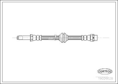 Шланг тормозной BMW: 3 316 i/318 i/320 d/320 i/323 628