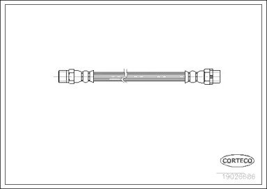 Шланг тормозной BMW: 3 316 i/318 i/318 is/318 tds/ 686