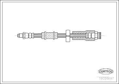 Шланг тормозной CITROEN: JUMPER c бортовой платфор 697