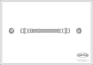 Шланг тормозной OPEL: ARENA фургон 1.9 D/2.5 D 98- 812