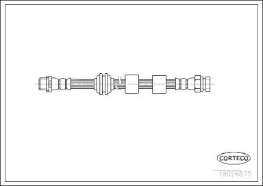 Шланг тормозной FORD: GALAXY 1.9 TDI/2.3 16V/2.8 V 875