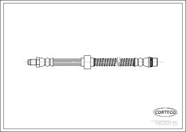 Шланг тормозной CITROEN: C5 1.8 16V/2.0 16V/2.0 16 135