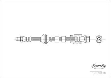 Шланг тормозной FORD: MONDEO III 1.8 16V/1.8 SCi/2 140