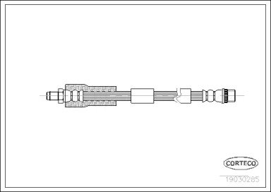 Шланг тормозной CITROEN: C4 1.4 16V/1.6 16V/1.6 16 285