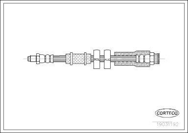 Шланг тормозной CITROEN: JUMPER фургон 1.9 D/1.9 T 192