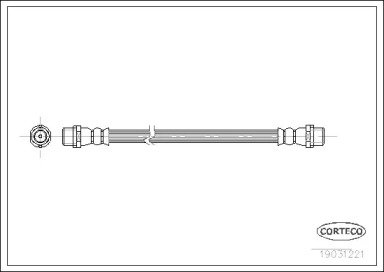 Шланг тормозной MERCEDES-BENZ: SPRINTER 4-t фургон 221