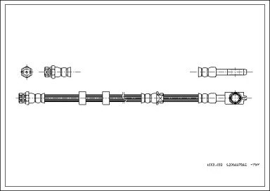 Шланг тормозной SEAT: CORDOBA 1.2/1.2 12V/1.4 16V/ 632