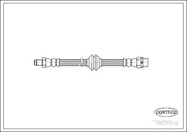 Шланг тормозной BMW: 7 730 Ld/730 d/730 i,Li/735 i 636