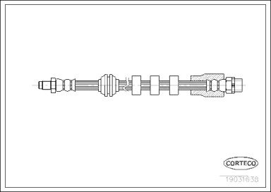 Шланг тормозной BMW: 5 520 d/523 i/525 d/525 i/525 638