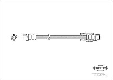 Шланг тормозной AUDI: A4 1.6/1.8 T/1.8 T quattro/1 642