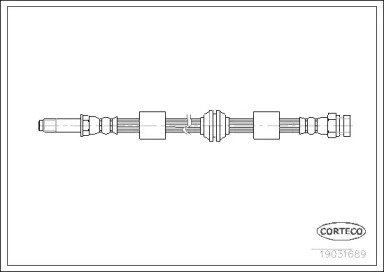 Шланг тормозной FORD: GALAXY 1.9 TDI/2.0 i/2.3 16V 689