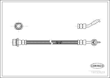 Шланг тормозной LEXUS: LS 430 00-06, LS 460 06- 529 Шланг тормозной LEXUS: LS 430 00-06, LS 460 06- 529