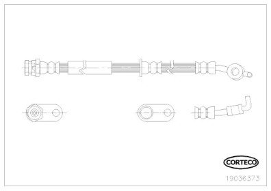 Шланг тормозной MAZDA: 2 1.3/1.4 MZR-CD/1.5/1.6 MZ 373