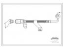 Шланг тормозной FORD: ESCORT -95 фургон 1.4/1.8 D/ 128
