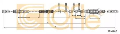 Трос стояночного тормоза FIAT: FIAT/CIT/PEU FRONT  742