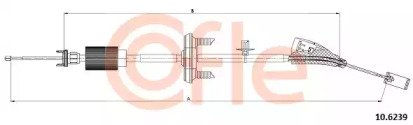 Трос стояночного тормоза для электрического ручник 239