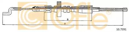 Трос стояночного тормоза задний VW TRANSPORTER T4  391