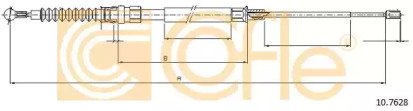 Трос стояночного тормоза VW: TOURAN ECOFUEL 1610/9 628