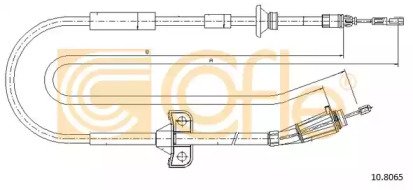 Трос стояночного тормоза задний VOLVO S60 all (кро 065