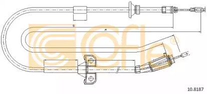 Трос стояночного тормоза правый задний VOLVO XC70  187