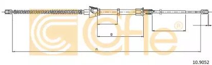 Трос стояночного тормоза задний VW FOX all (бараба 052