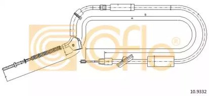 Трос стояночного тормоза передний MERCEDES-BENZ B- 332