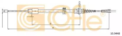 Трос стояночного тормоза MB:E-CLASSE 09- 743/602 m 448