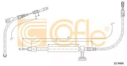 Трос стояночного тормоза средн MB C-Klasse (204) a 464