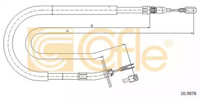 Трос стояночного тормоза правый задний MB SPRINTER 876