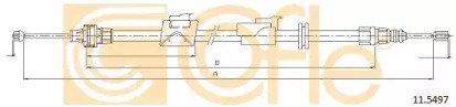 Трос стояночного тормоза правый задний FORD GALAXY 497