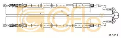 Трос стояночного тормоза OPEL: ASTRA H SW disk 173 953