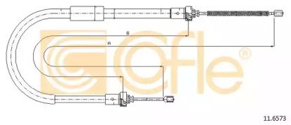 Трос стояночного тормоза RENAULT: CLIO(3)RH DR/BRA 573