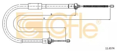 Трос стояночного тормоза RENAULT: CLIO(3)LH DR/BRA 574