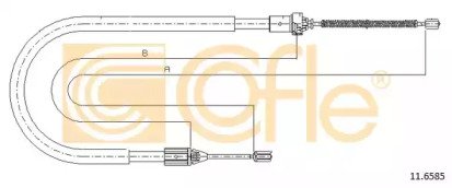 Трос стояночного тормоза RENAULT: CLIO 1,6/DS -01  585