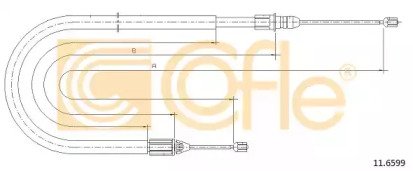 Трос стояночного тормоза RENAULT: CLIO 1,5DCi 7/01 599