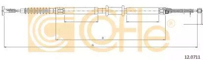 Трос стояночного тормоза FIAT: PALIO/SIENA RH 04-  711