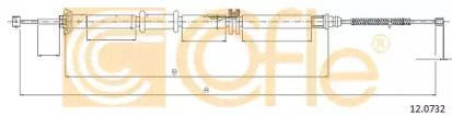 Трос стояночного тормоза правый задний FIAT FIORIN 732