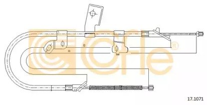 Трос стояночного тормоза правый задний TOYOTA YARI 071