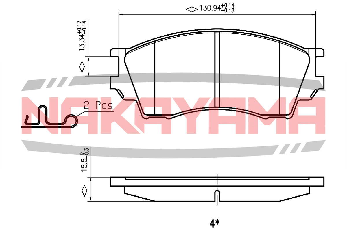 Колодки передние MAZDA Xedos 9 93-