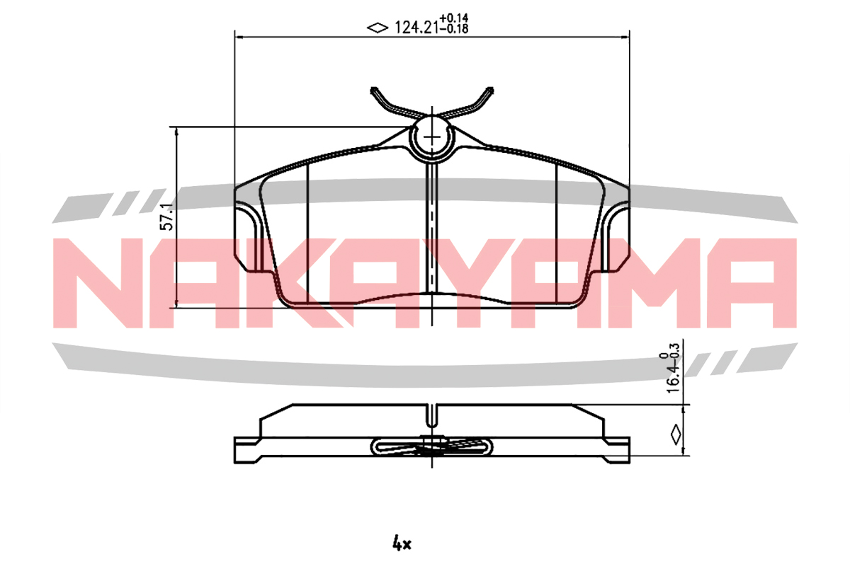 Тормозные колодки передние NISSAN Primera P11, Kombi WP11 98-