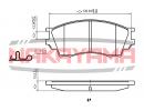 Колодки передние MAZDA Xedos 9 93-