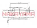 Тормозные колодки TOYOTA Avensis Verso 2001