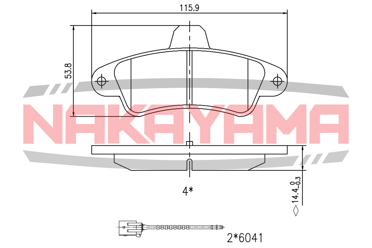 Колодки задние дисковые FORD Cougar, Mondeo 93-00 Колодки задние дисковые FORD Cougar, Mondeo 93-00
