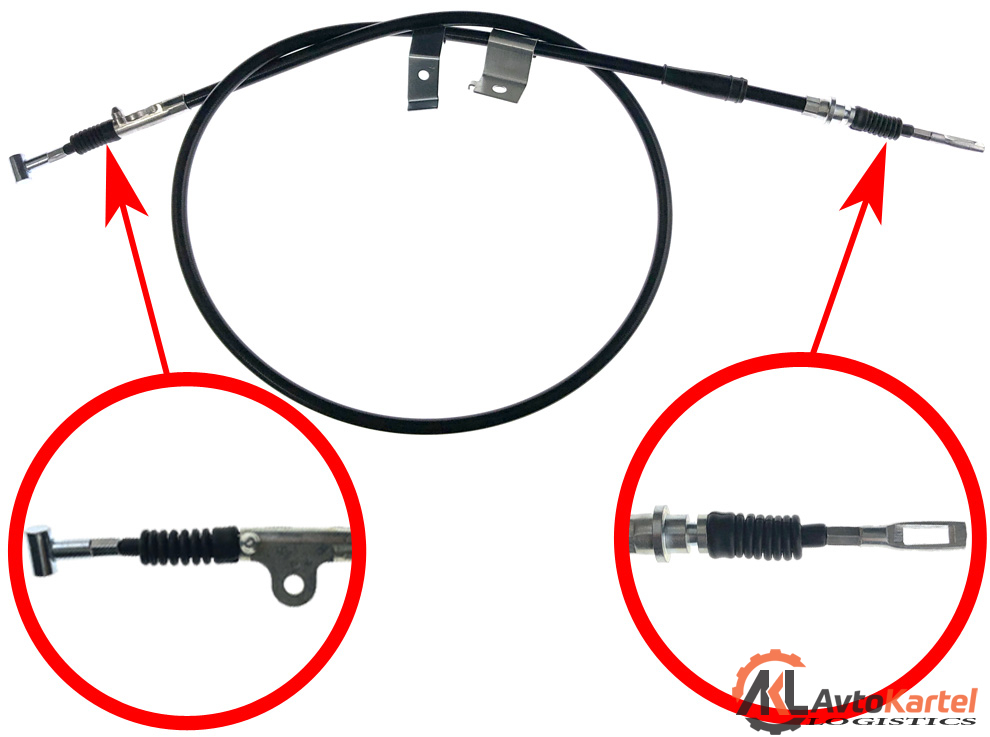 Трос ручного тормоза правый NISSAN Primera P10 disc 91-