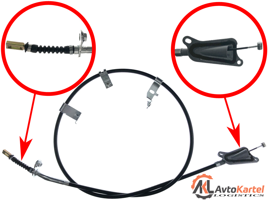 Трос ручника правый NISSAN Primera P12