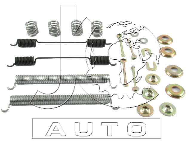 Монтажный набор барабанных колодок NISSAN BLUEBIRD 006