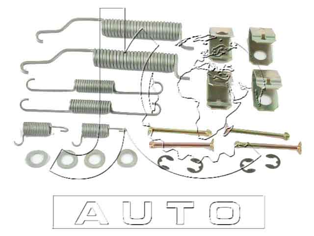 Монтажный набор барабанных колодок MAZDA 626 CB2 1 003