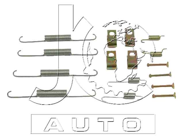 Монтажный набор барабанных колодок MAZDA 626 GD 87 029