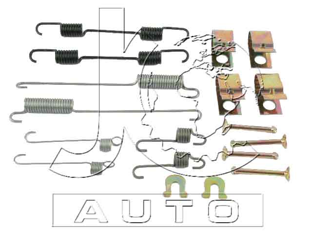 Монтажный набор барабанных колодок HONDA CIVIC SL, 002