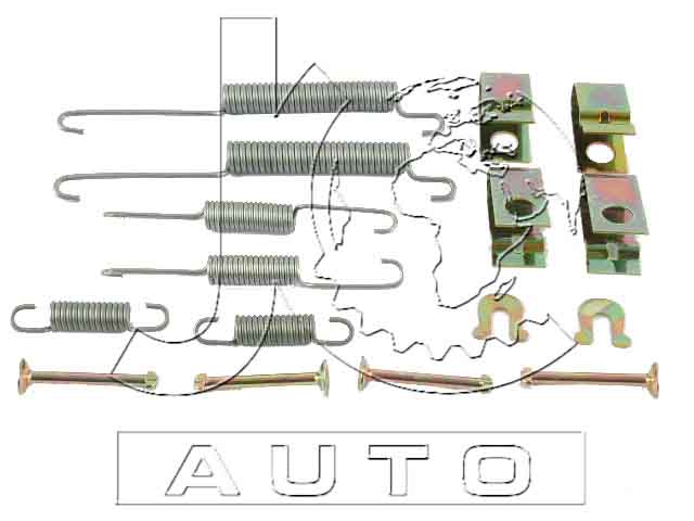 Монтажный набор барабанных колодок HONDA ACCORD 86 010